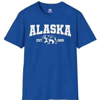 Vintage Alaska Bear Shirt T-Shirt – Royal – Alaska Cruise Shirts