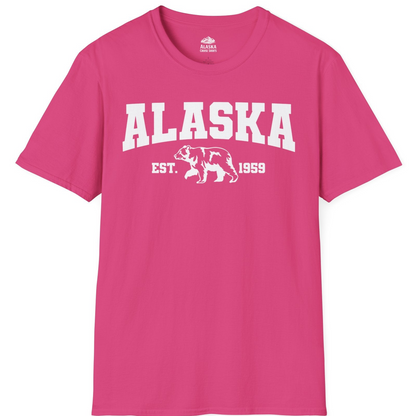 Vintage Alaska Bear Shirt T-Shirt – Heliconia – Alaska Cruise Shirts