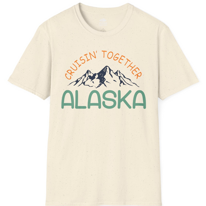 Cruisin Together Alaska Mountain Adventure Cruise Graphic Shirt — T-Shirt T-Shirt – Natural – Alaska Cruise Shirts