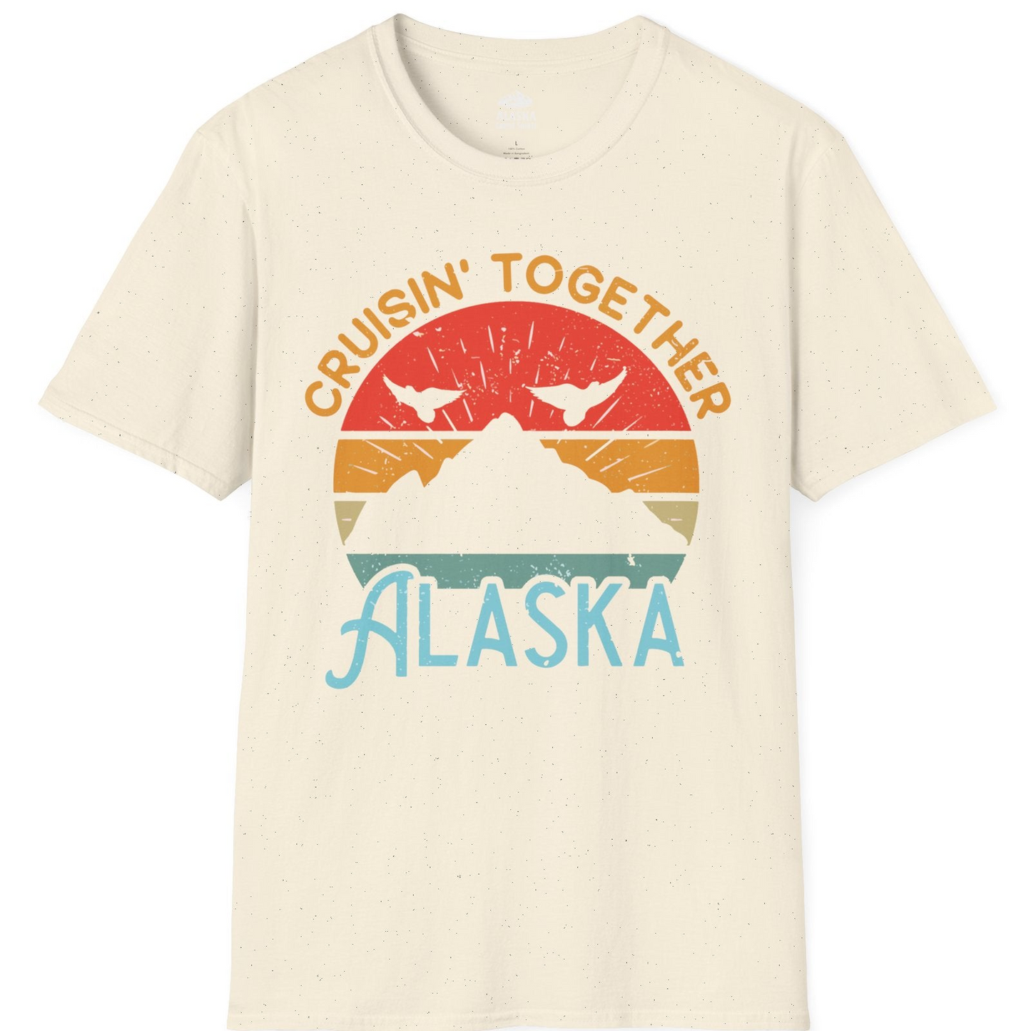 Retro Alaska Cruise Shirt T-Shirt – Natural – Alaska Cruise Shirts