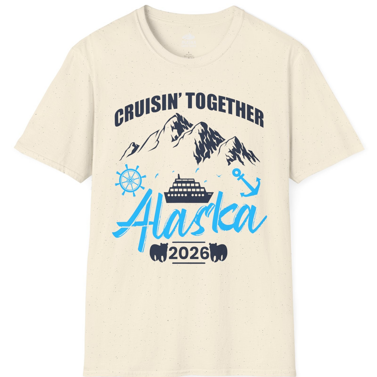 Alaska Cruise Group Adventure Shirt T-Shirt – Natural – Alaska Cruise Shirts