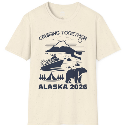 Alaska Cruise 2026 Family Adventure Bear Mountain Nature Shirt — T-Shirt T-Shirt – Natural – Alaska Cruise Shirts