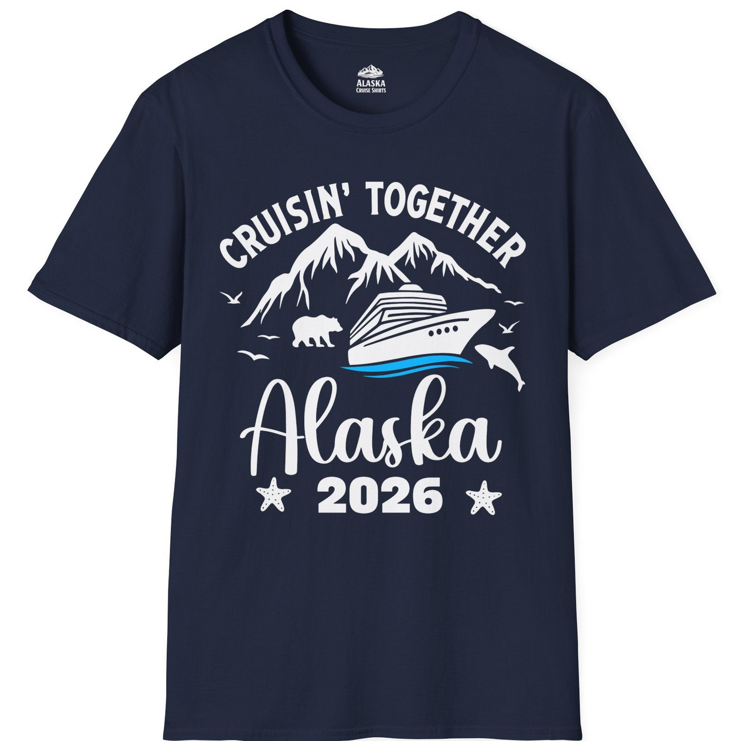 Alaska Cruise Adventure 2026 Shirt T-Shirt – Navy – Alaska Cruise Shirts