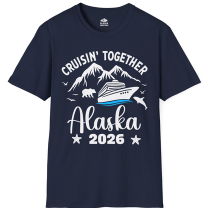 Alaska Cruise Adventure 2026 Shirt T-Shirt – Navy – Alaska Cruise Shirts
