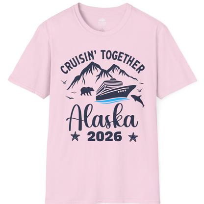 Alaska Cruise Adventure 2026 Shirt T-Shirt – Light Pink – Alaska Cruise Shirts