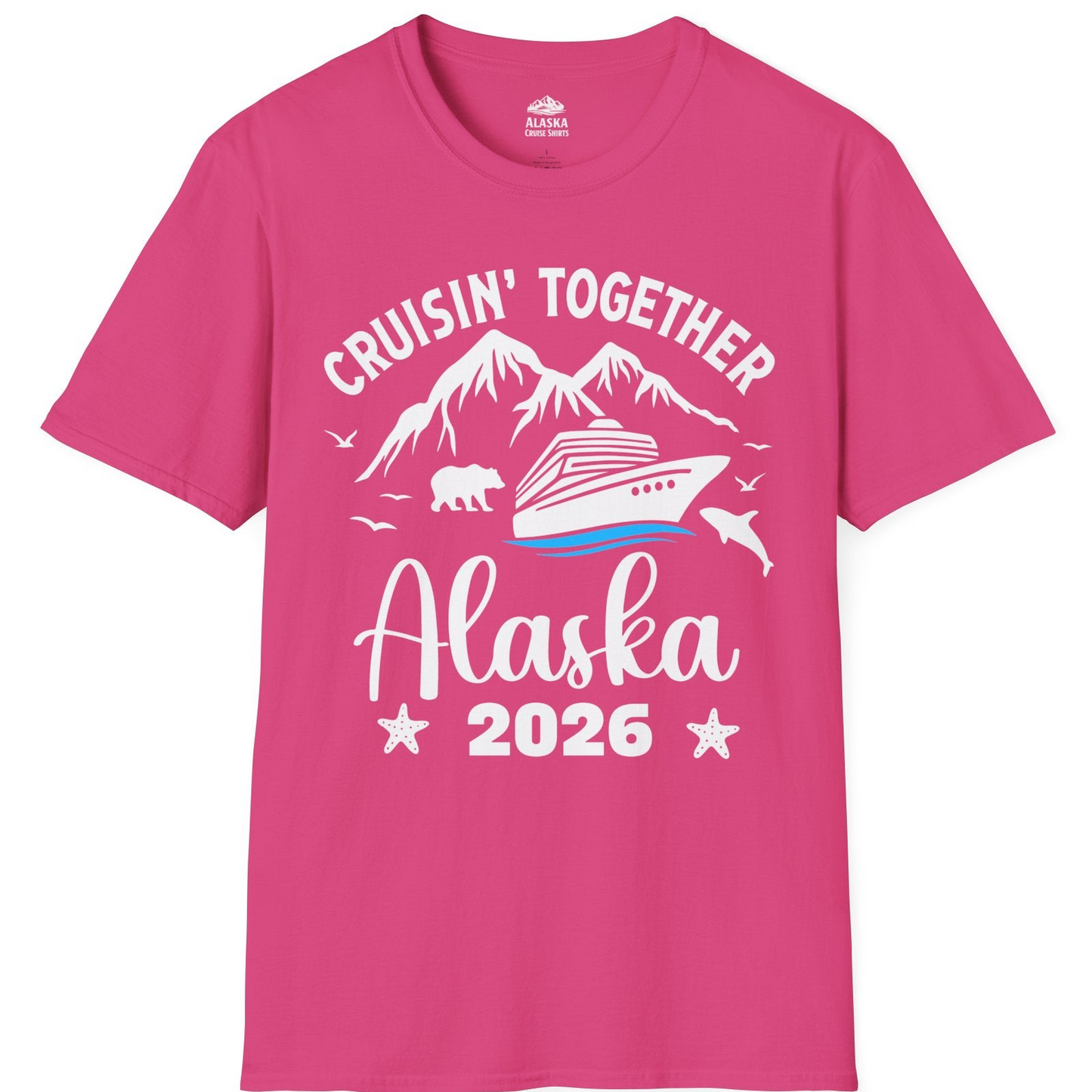 Alaska Cruise Adventure 2026 Shirt T-Shirt – Heliconia – Alaska Cruise Shirts
