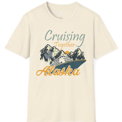 Cruising Together Alaska Mountains Family Alaska Cruise Adventure Shirt — T-Shirt T-Shirt – Natural – Alaska Cruise Shirts