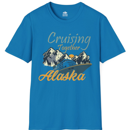 Cruising Together Alaska Mountains Family Alaska Cruise Adventure Shirt — T-Shirt T-Shirt – Sapphire – Alaska Cruise Shirts
