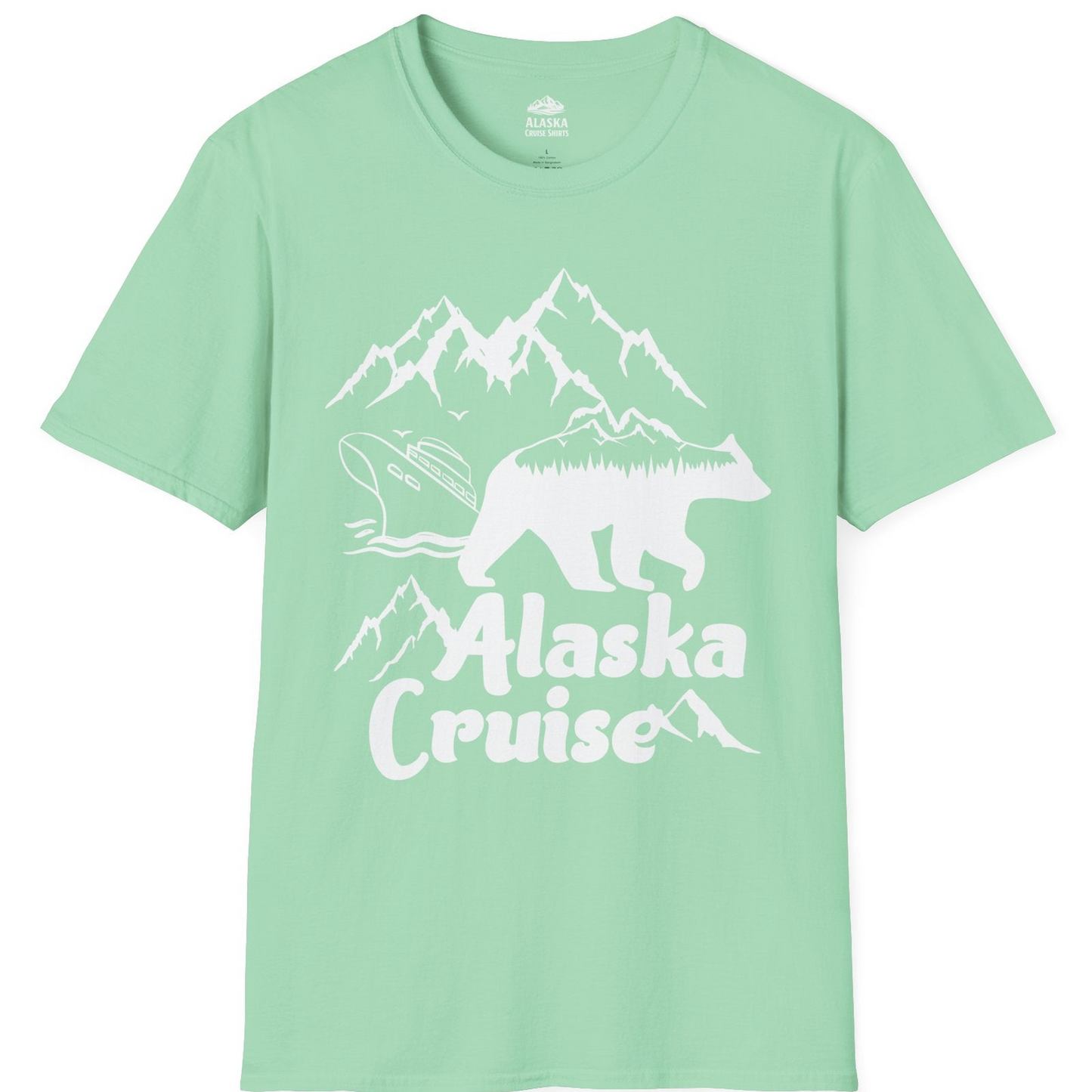 Alaska Cruise Shirt T-Shirt – Mint Green – Alaska Cruise Shirts