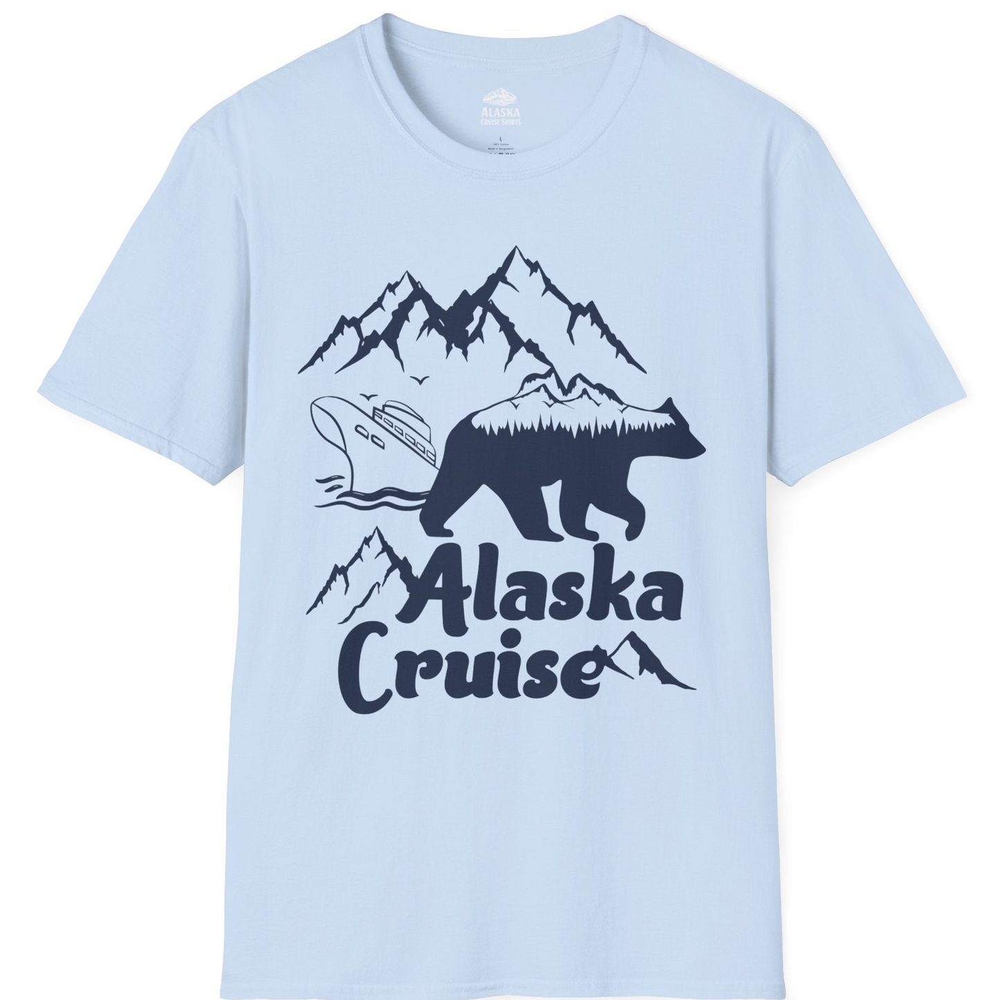 Alaska Cruise Shirt T-Shirt – Light Blue – Alaska Cruise Shirts