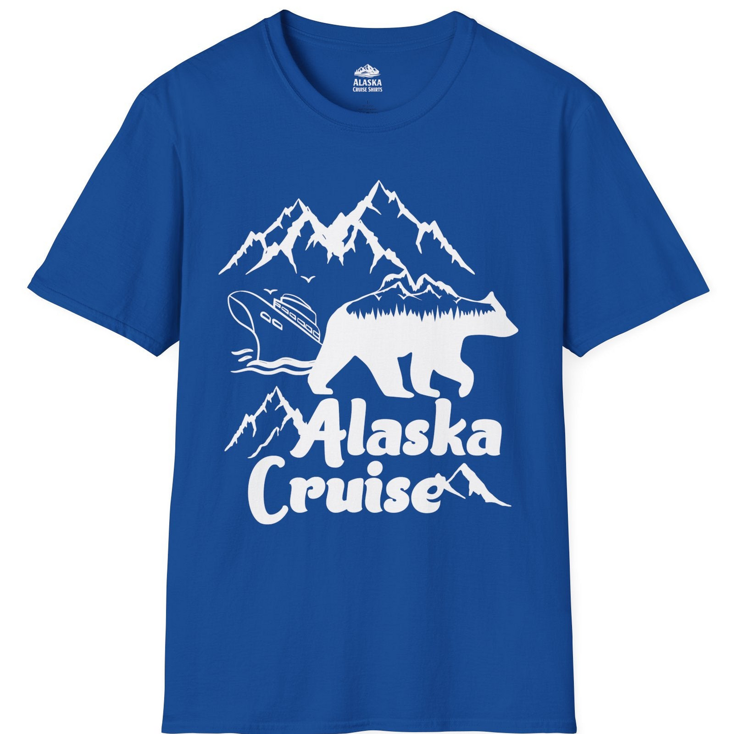 Alaska Cruise Shirt T-Shirt – Royal – Alaska Cruise Shirts