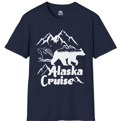 Alaska Cruise Shirt T-Shirt – Navy – Alaska Cruise Shirts