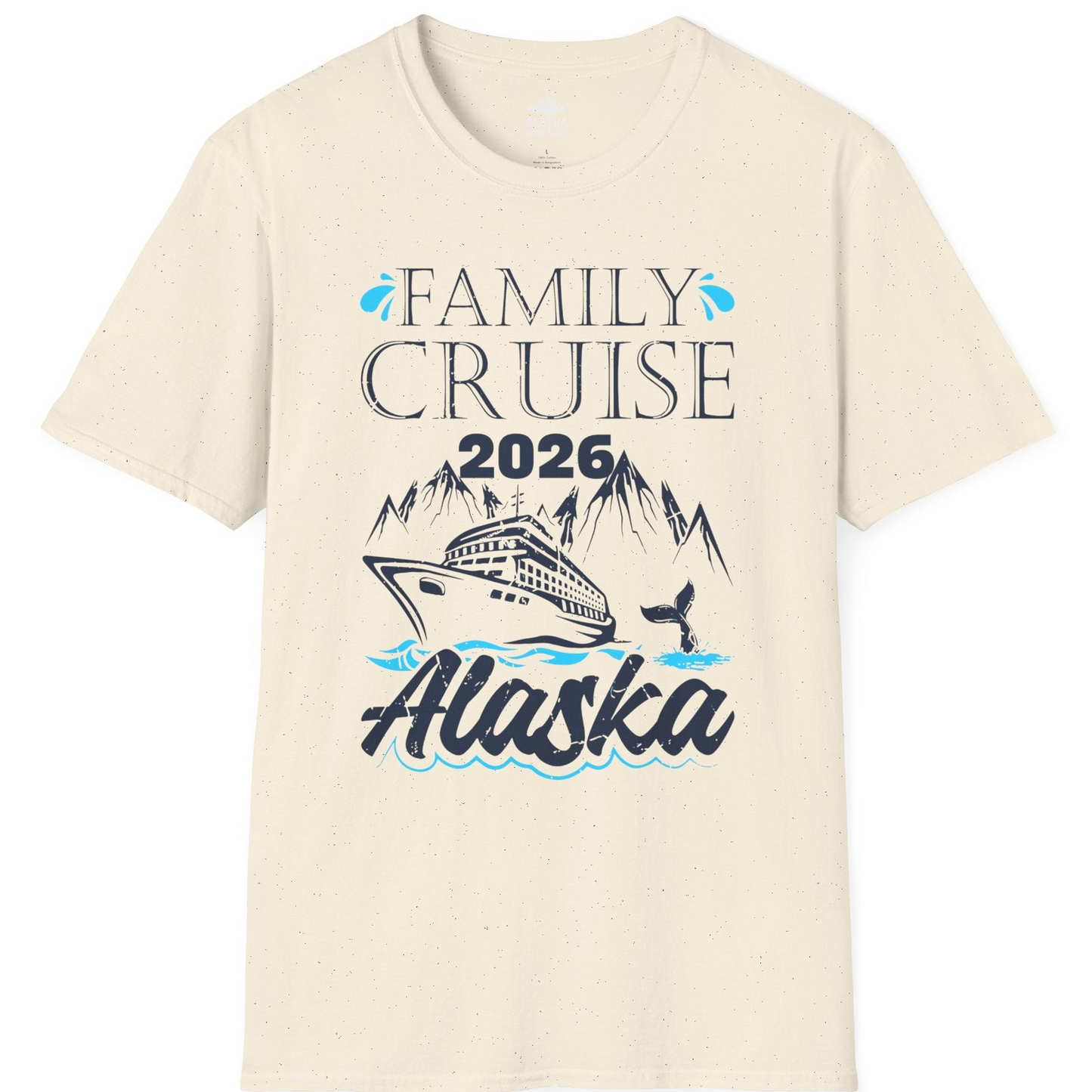Alaska Family Cruise Shirt T-Shirt – Natural – Alaska Cruise Shirts