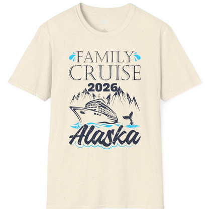 Alaska Family Cruise Shirt T-Shirt – Natural – Alaska Cruise Shirts