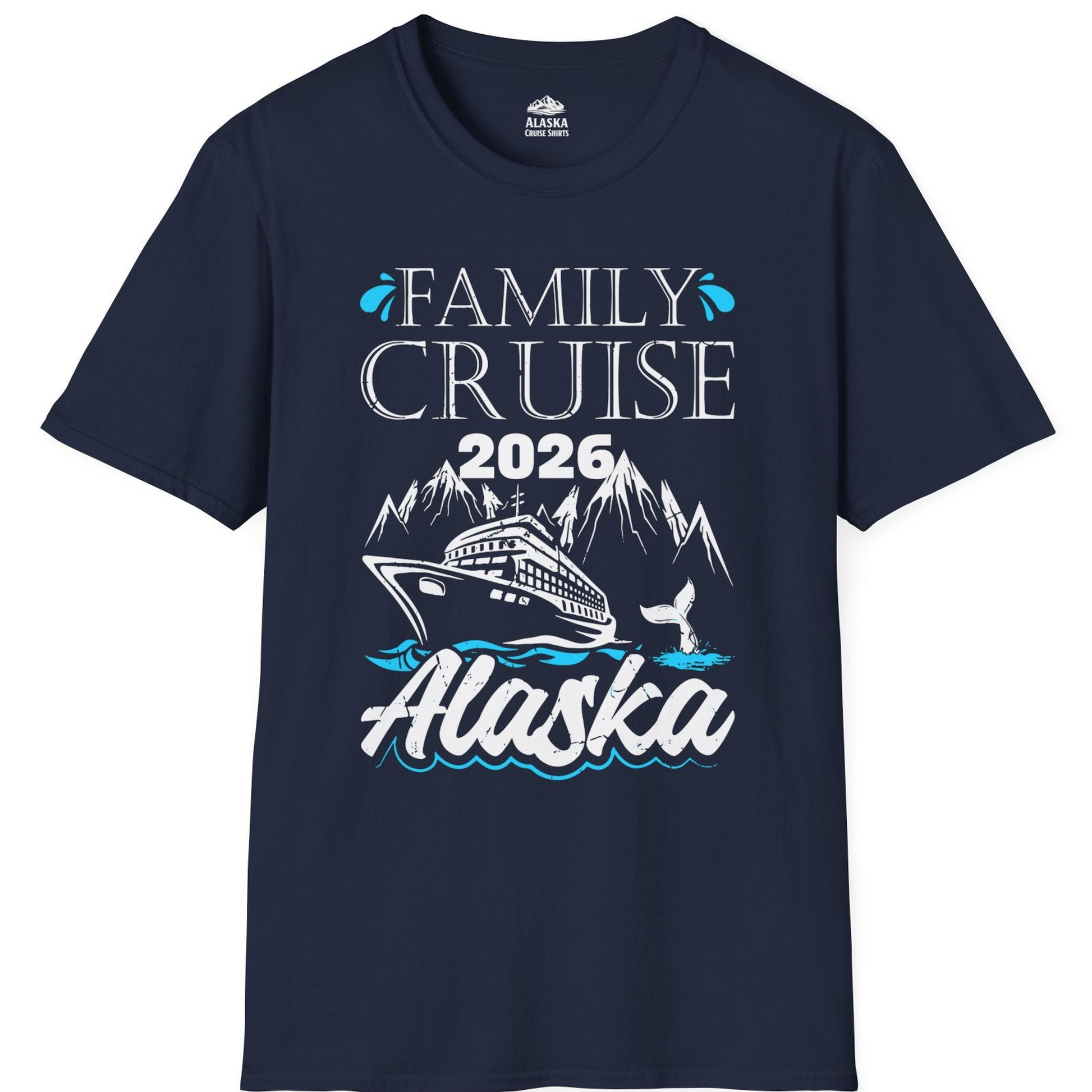 Alaska Family Cruise Shirt T-Shirt – Navy – Alaska Cruise Shirts