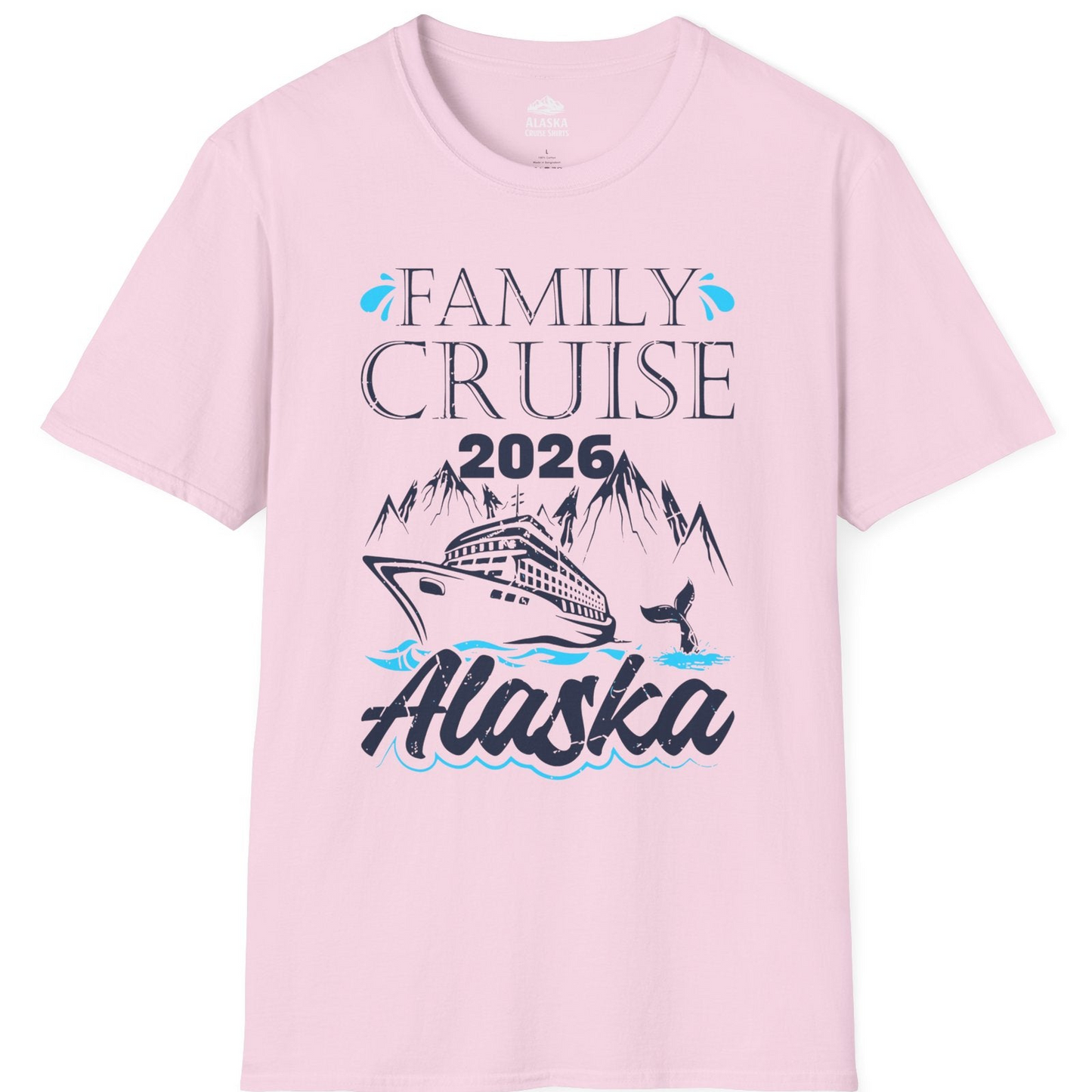 Alaska Family Cruise Shirt T-Shirt – Light Pink – Alaska Cruise Shirts