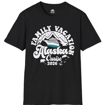 Alaska Family Cruise Shirt T-Shirt – Black – Alaska Cruise Shirts