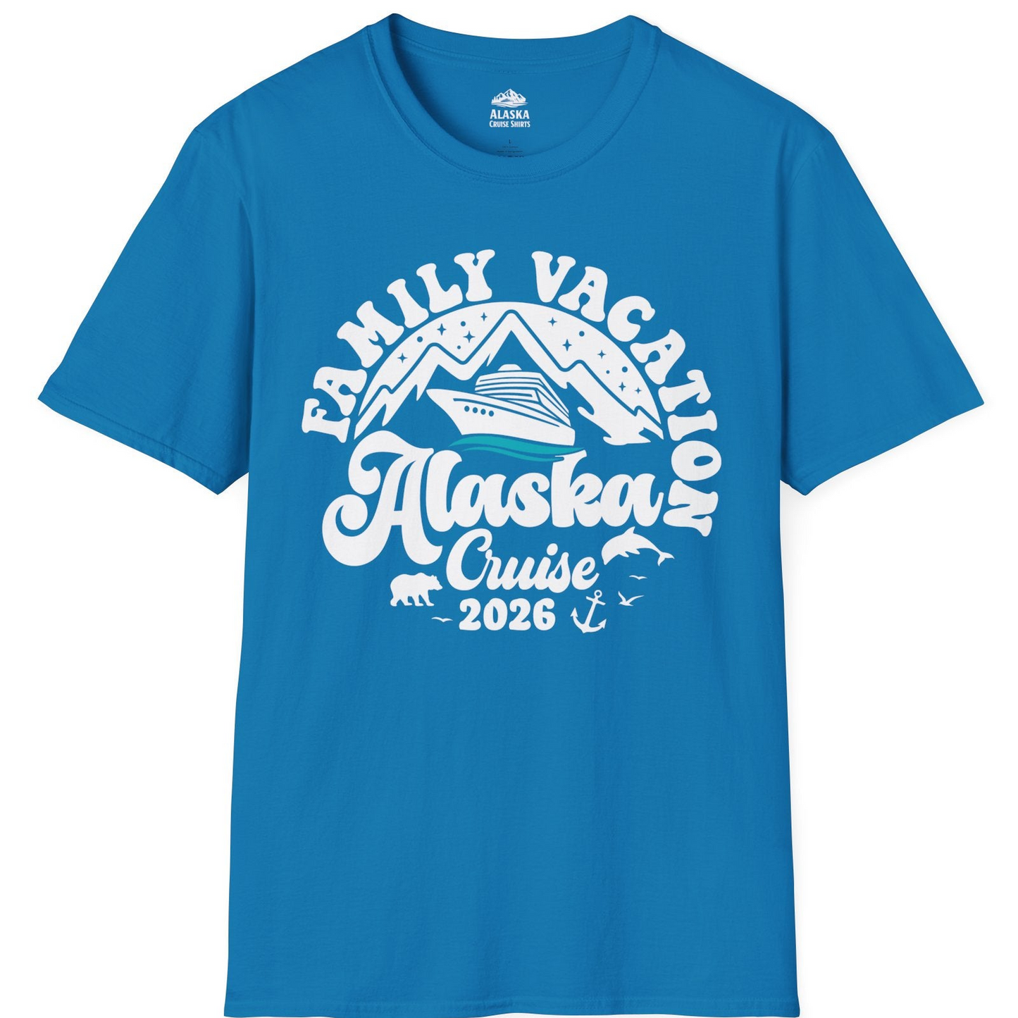Alaska Family Cruise Shirt T-Shirt – Sapphire – Alaska Cruise Shirts