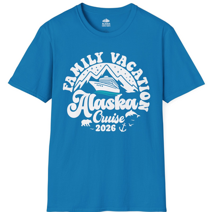 Alaska Family Cruise Shirt T-Shirt – Sapphire – Alaska Cruise Shirts