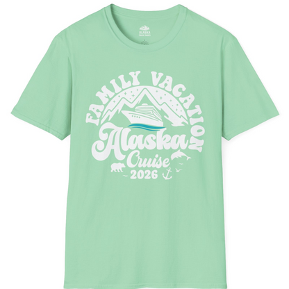 Alaska Family Cruise Shirt T-Shirt – Mint Green – Alaska Cruise Shirts