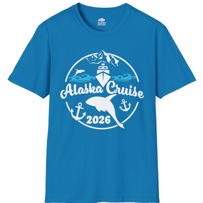 Alaska Cruise 2026 Shirt T-Shirt – Sapphire – Alaska Cruise Shirts