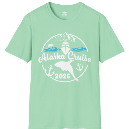 Alaska Cruise 2026 Shirt T-Shirt – Mint Green – Alaska Cruise Shirts
