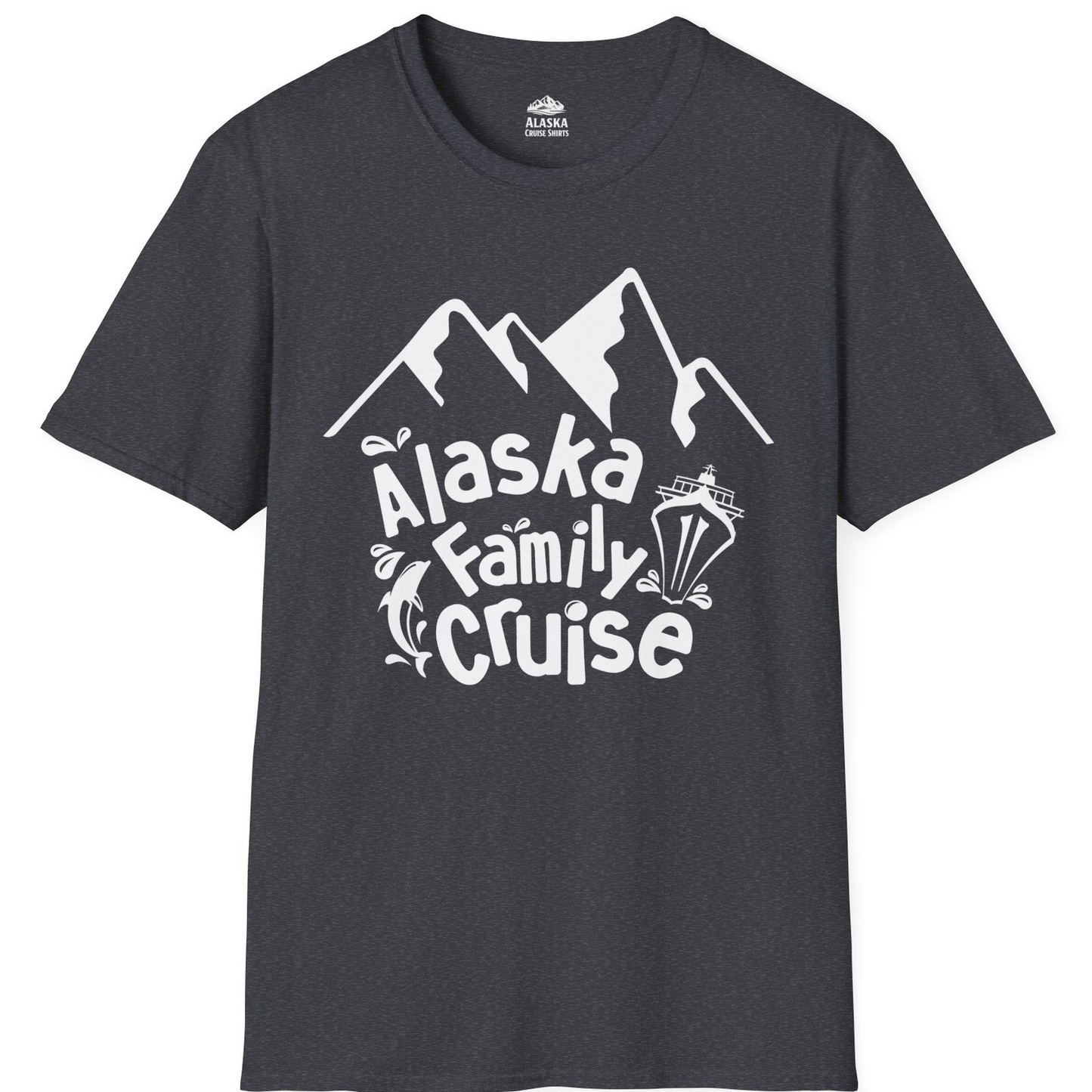 Alaska Family Cruise Adventure Shirt T-Shirt – Dark Heather Grey – Alaska Cruise Shirts