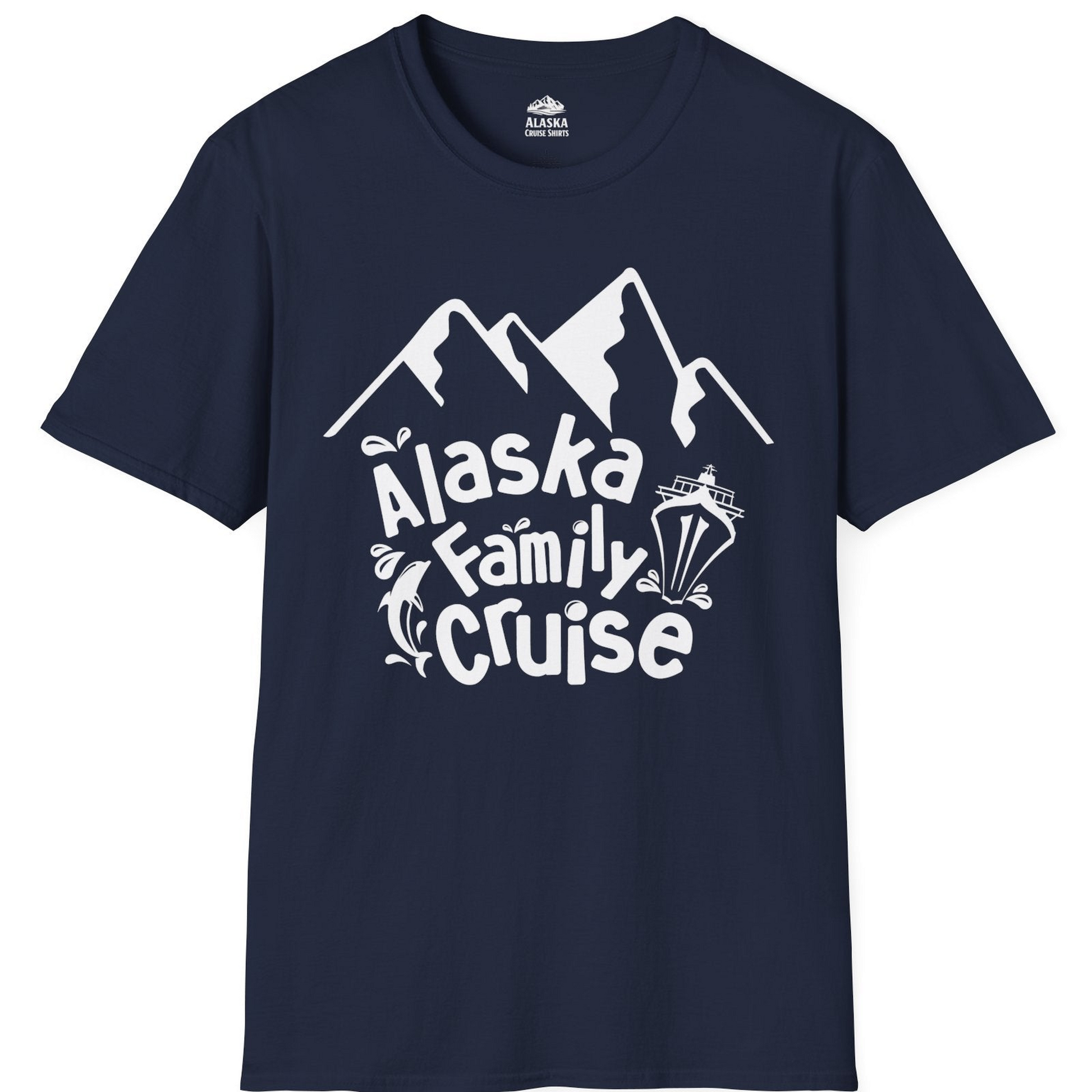 Alaska Family Cruise Adventure Shirt T-Shirt – Navy – Alaska Cruise Shirts
