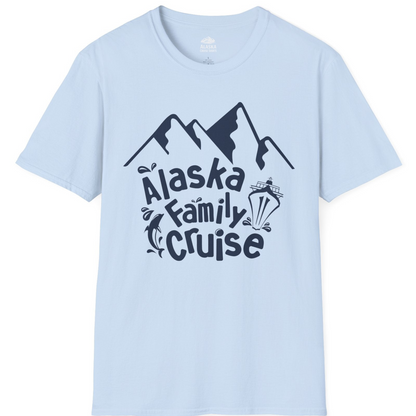 Alaska Family Cruise Adventure Shirt T-Shirt – Light Blue – Alaska Cruise Shirts