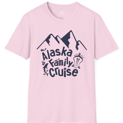 Alaska Family Cruise Adventure Shirt T-Shirt – Light Pink – Alaska Cruise Shirts