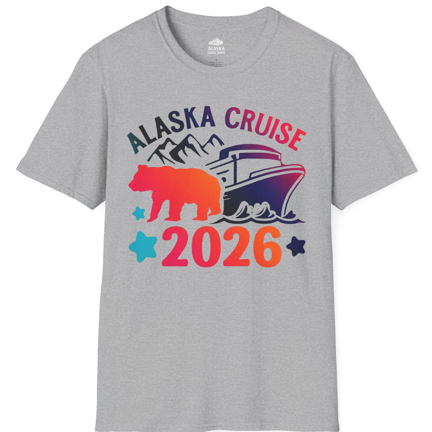 Alaska Cruise 2026 Shirt T-Shirt – Sport Grey – Alaska Cruise Shirts