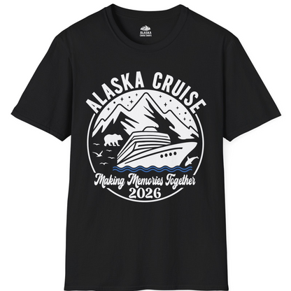 Alaska Cruise Adventure 2026 Shirt T-Shirt – Black – Alaska Cruise Shirts