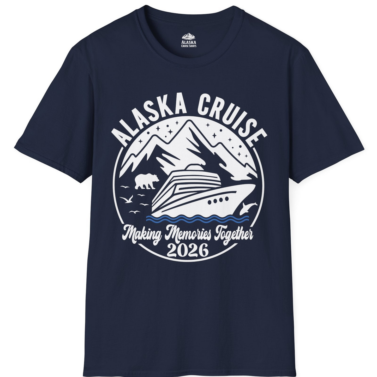 Alaska Cruise Adventure 2026 Shirt T-Shirt – Navy – Alaska Cruise Shirts