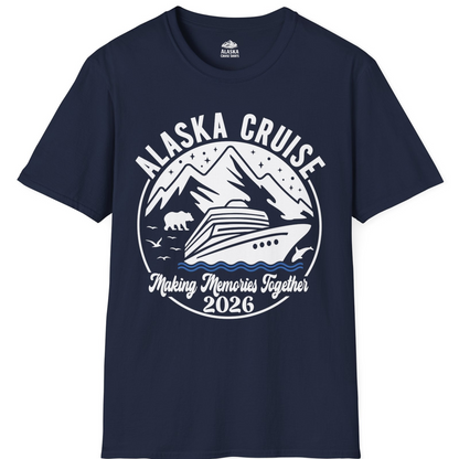 Alaska Cruise Adventure 2026 Shirt T-Shirt – Navy – Alaska Cruise Shirts