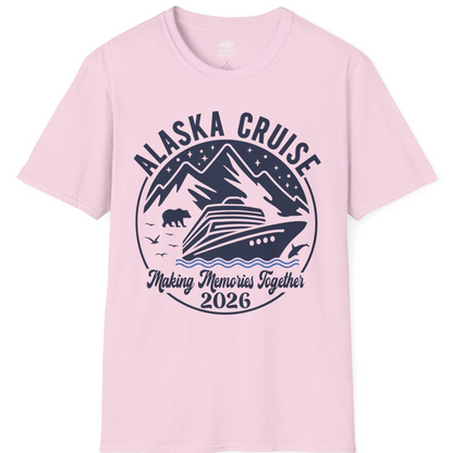 Alaska Cruise Adventure 2026 Shirt T-Shirt – Light Pink – Alaska Cruise Shirts