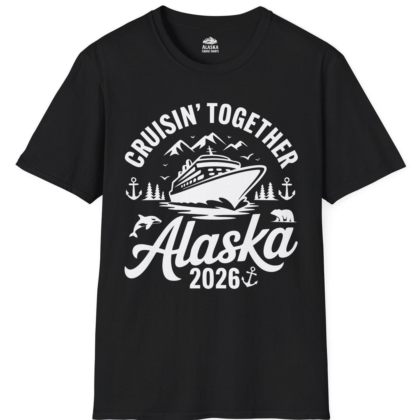 Alaska Cruise Adventure Shirt T-Shirt – Black – Alaska Cruise Shirts
