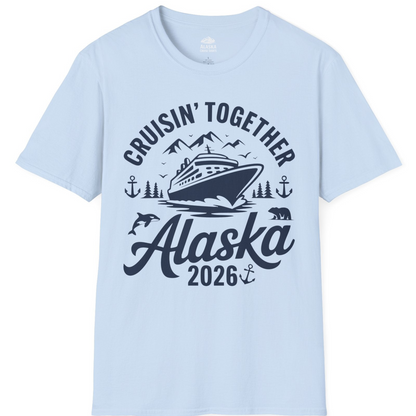 Alaska Cruise Adventure Shirt T-Shirt – Light Blue – Alaska Cruise Shirts