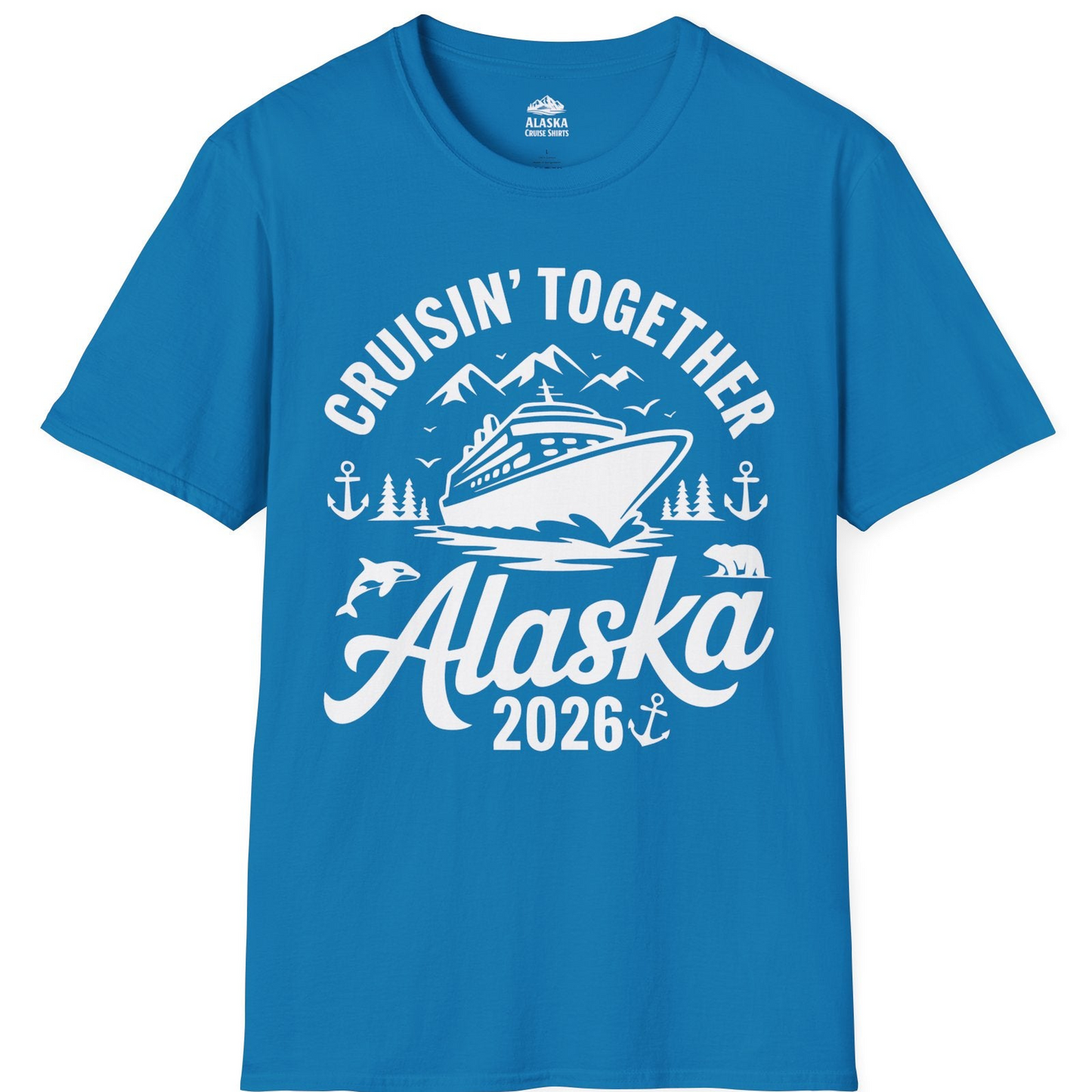 Alaska Cruise Adventure Shirt T-Shirt – Sapphire – Alaska Cruise Shirts
