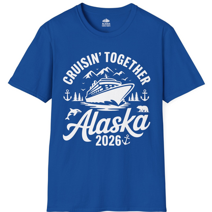 Alaska Cruise Adventure Shirt T-Shirt – Royal – Alaska Cruise Shirts