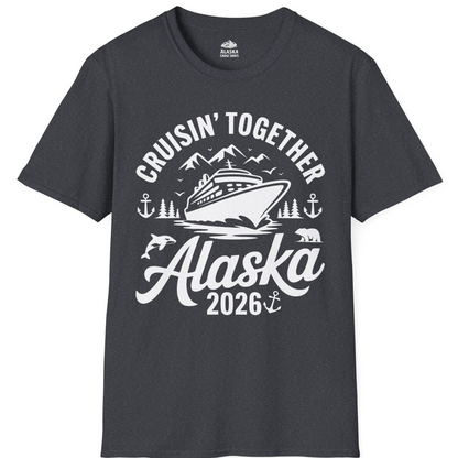 Alaska Cruise Adventure Shirt T-Shirt – Dark Heather Grey – Alaska Cruise Shirts