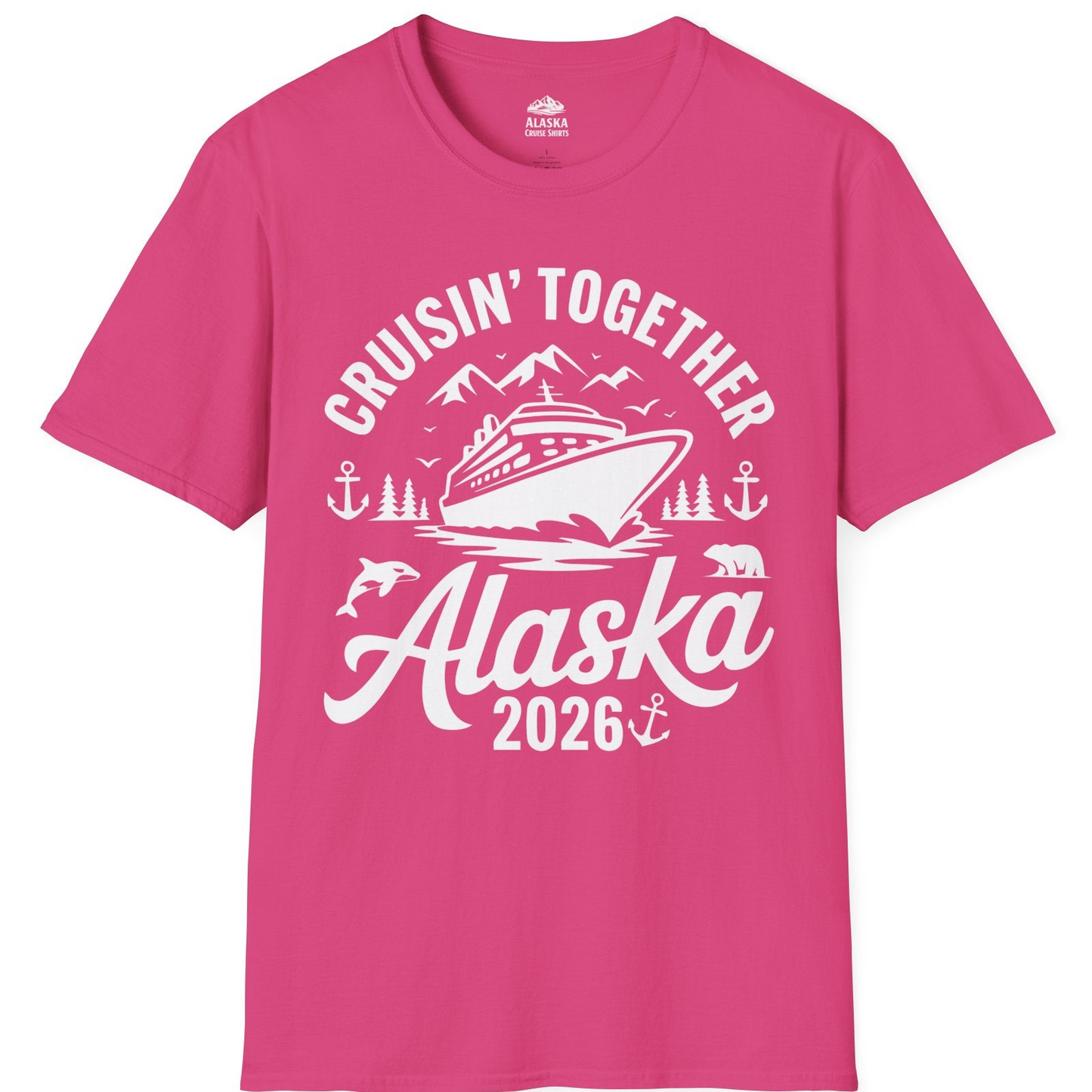 Alaska Cruise Adventure Shirt T-Shirt – Heliconia – Alaska Cruise Shirts