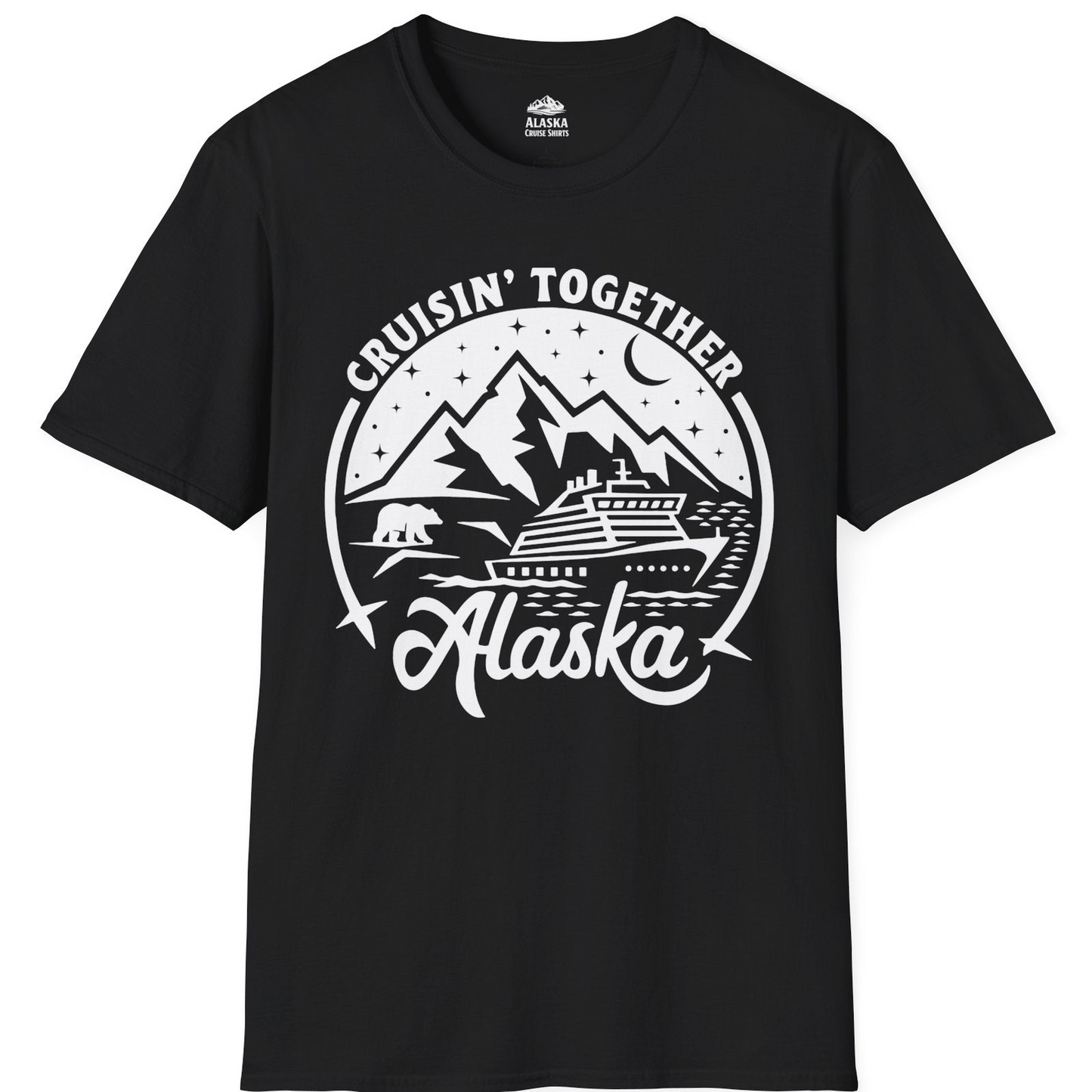 Alaska Cruise Adventure Shirt T-Shirt – Black – Alaska Cruise Shirts
