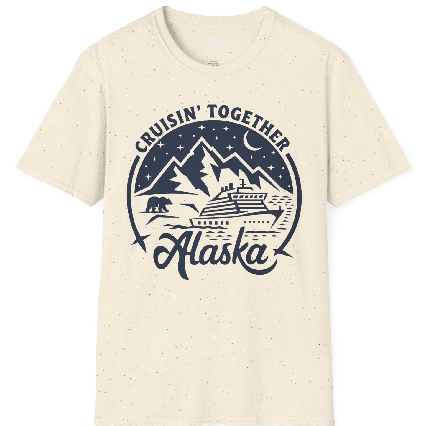 Alaska Cruise Adventure Shirt T-Shirt – Natural – Alaska Cruise Shirts