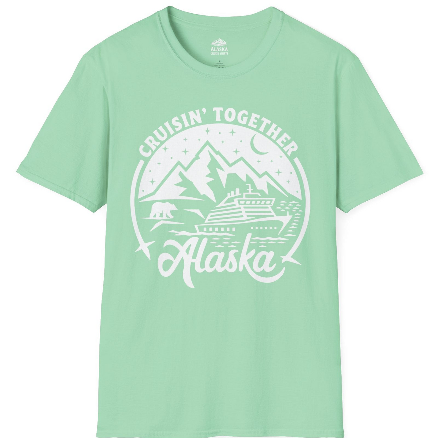 Alaska Cruise Adventure Shirt T-Shirt – Mint Green – Alaska Cruise Shirts