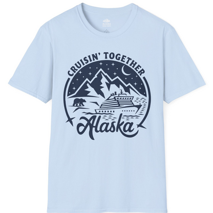 Alaska Cruise Adventure Shirt T-Shirt – Light Blue – Alaska Cruise Shirts
