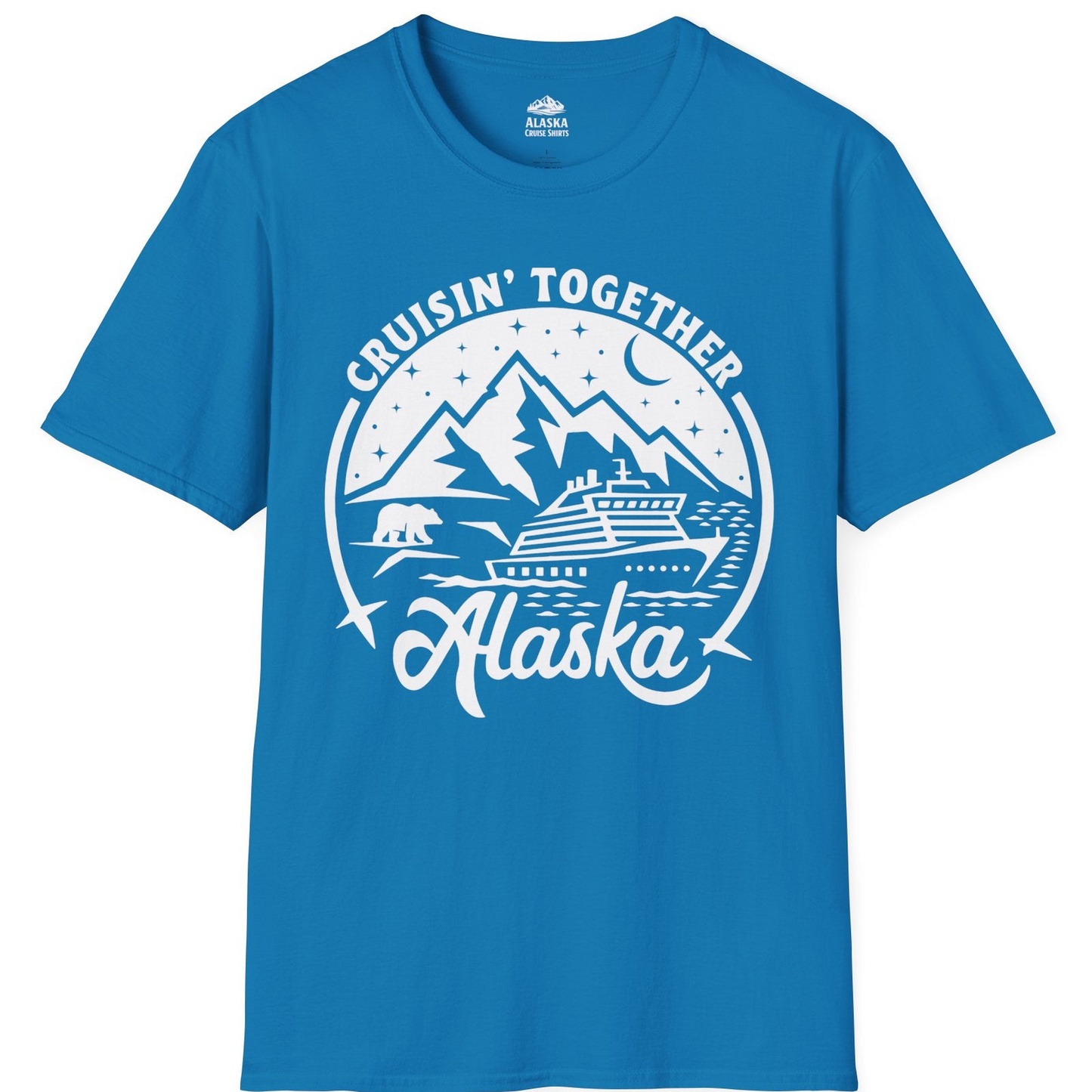 Alaska Cruise Adventure Shirt T-Shirt – Sapphire – Alaska Cruise Shirts