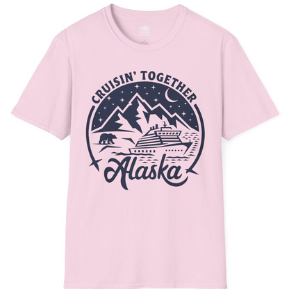 Alaska Cruise Adventure Shirt T-Shirt – Light Pink – Alaska Cruise Shirts