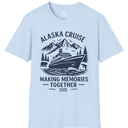 Alaska Cruise Shirt T-Shirt – Light Blue – Alaska Cruise Shirts