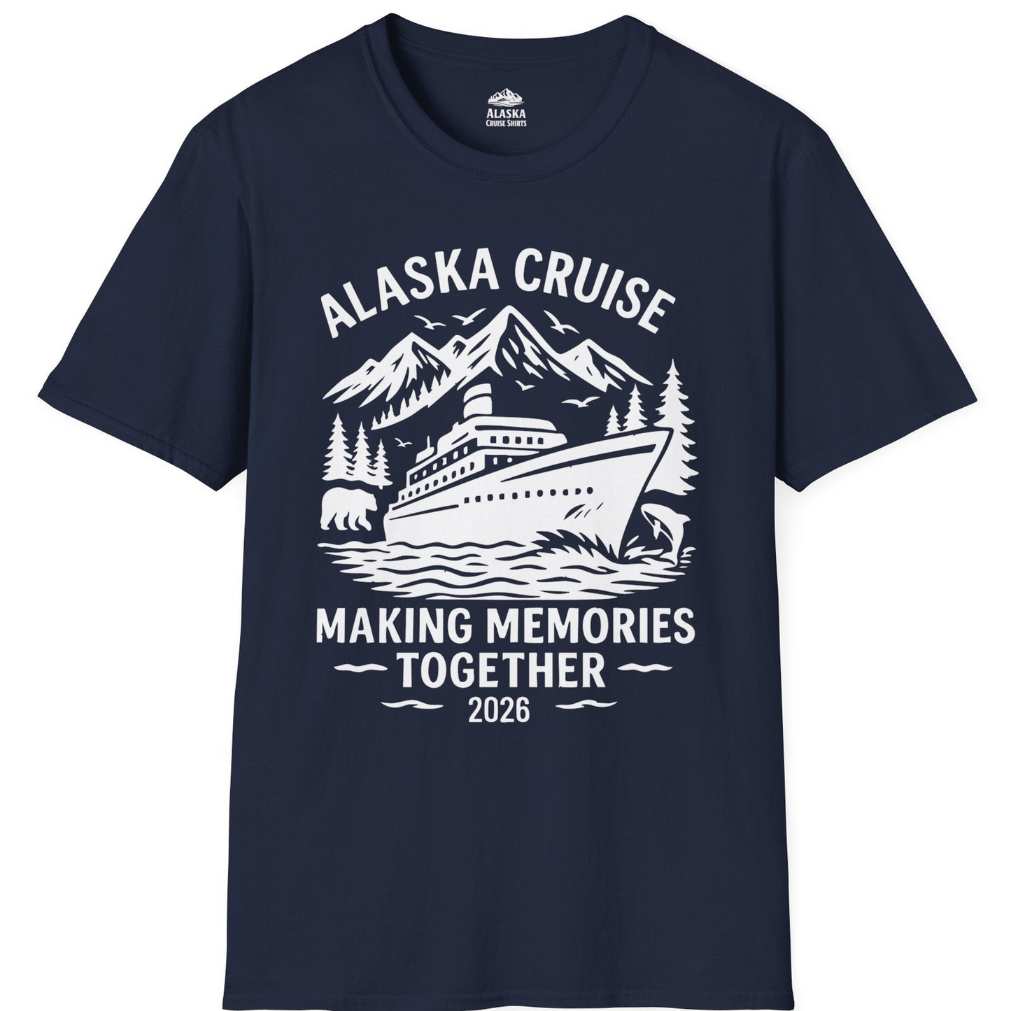 Alaska Cruise Shirt T-Shirt – Navy – Alaska Cruise Shirts