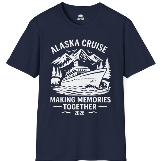 Alaska Cruise Shirt T-Shirt – Navy – Alaska Cruise Shirts